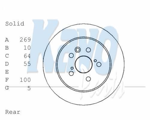 KAVO PARTS Jarrulevy BR-9446